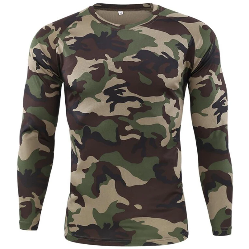 Outdoor Hunting T Shirts - 위장 남자 티셔츠 통기성 빠른 건조