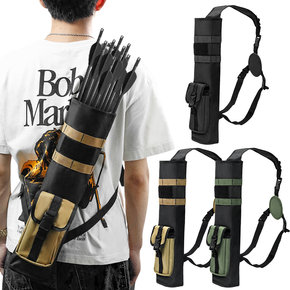 Quiver Arrow Back - 몰리 시스템 포켓이 있는 양궁 화살통,