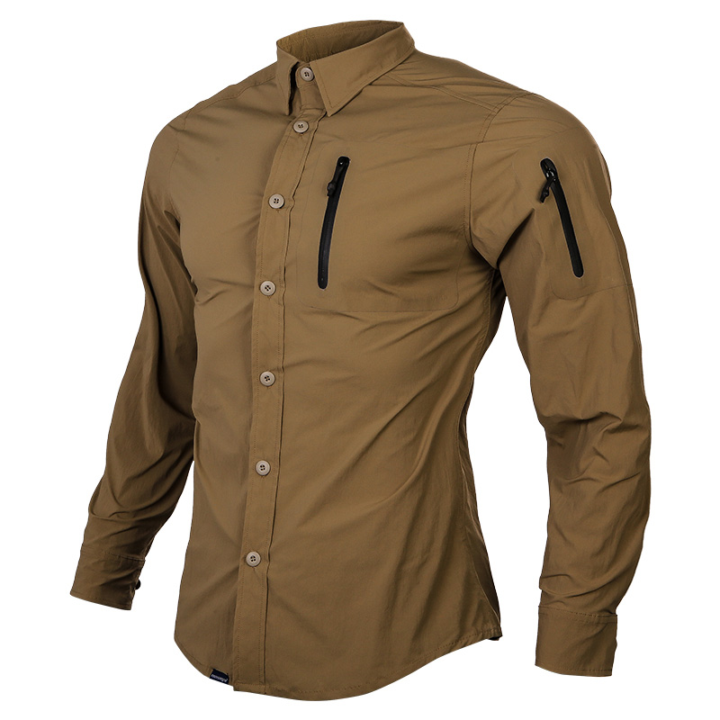 Outdoor Hunting T Shirts - Emersongear 남성용 긴팔 셔츠, 블루 라벨