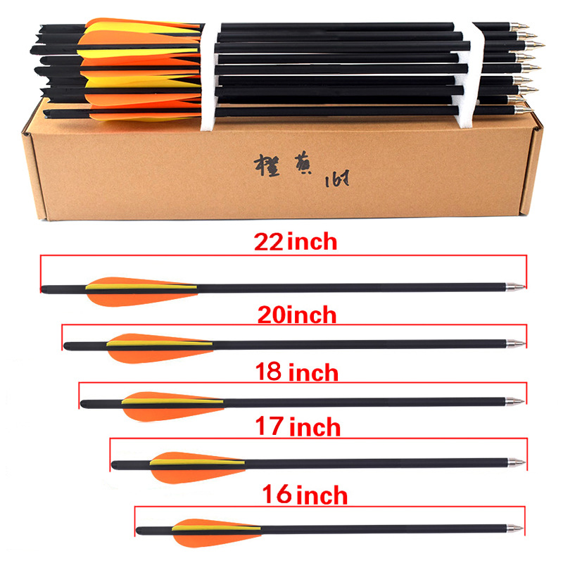 Arrow Carbon Shaft - 12개입 16/17/18/20/22인치 양궁 카본 화살 400
