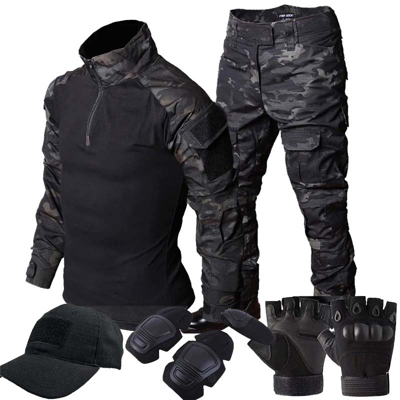 Outdoor Hunting T Shirts - RU 카모 전술 유니폼 아웃도어 슈트
