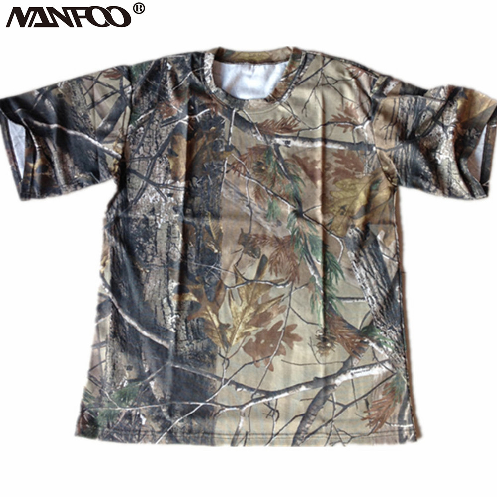 남성 여름 반팔 티셔츠 라운드 칼라 바이오닉 위장 사냥 - Outdoor Hunting T Shirts 리뷰 및 가격