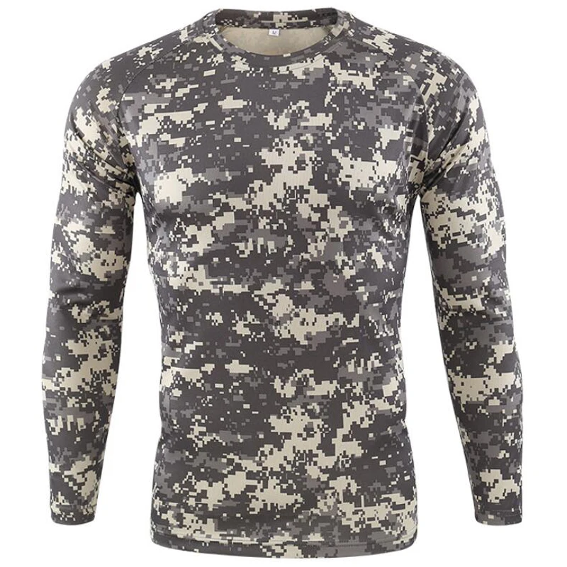 위장 남자 티셔츠 통기성 빠른 건조 긴 소매 티셔츠 망 - Outdoor Hunting T Shirts 리뷰 및 가격