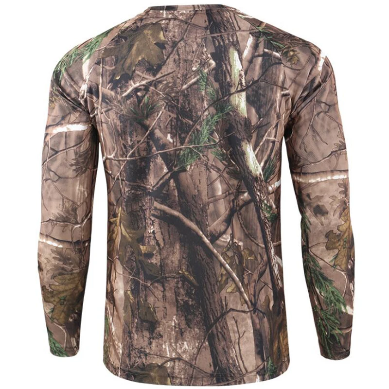 위장 남자 티셔츠 통기성 빠른 건조 긴 소매 티셔츠 망 - Outdoor Hunting T Shirts 리뷰 및 가격