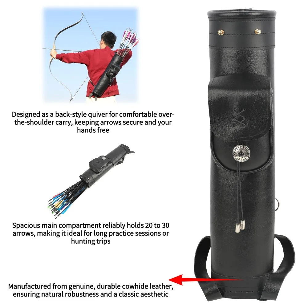 소가죽 양궁 화살통 숄더백 대용량 좌우 손잡이 조절 가 - Quiver Arrow Back 리뷰 및 가격