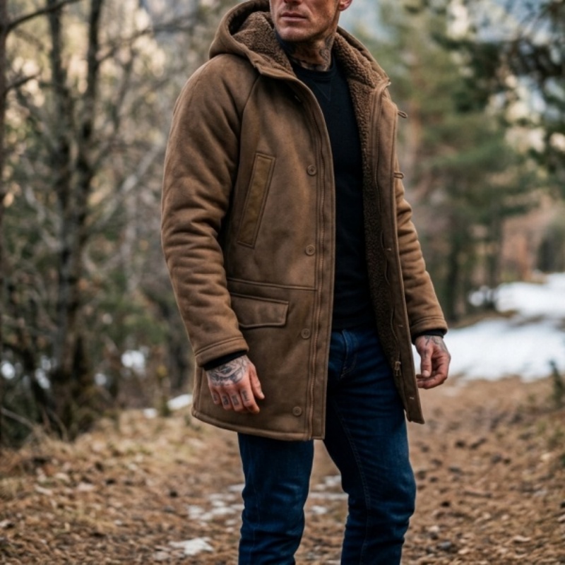 새로운 남성용 인조 퍼 안감 후드 겨울 재킷 |   방 - Hunting Outdoor Jacket 리뷰 및 가격