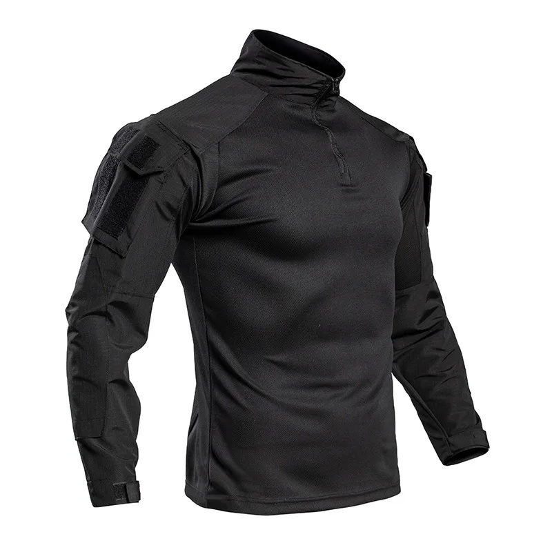 개구리 위장 무늬 여름 긴팔 스탠드 칼라 티셔츠, 아웃 - Outdoor Hunting T Shirts 리뷰 및 가격