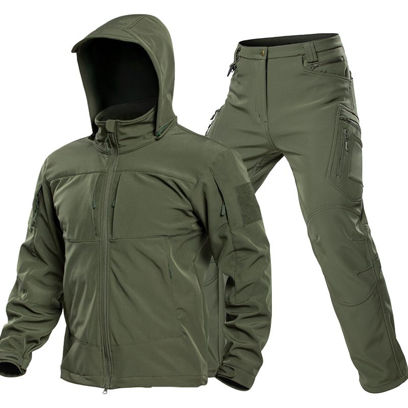남성용 야외 전술 소프트쉘 슈트 후드 풀 지퍼 재킷 카 - Hunting Outdoor Jacket 리뷰 및 가격