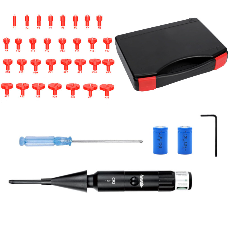 녹색 적색 도트 레이저 보어 사이터 키트 32개 어댑터 - Laser Boresighter Kit 리뷰 및 가격
