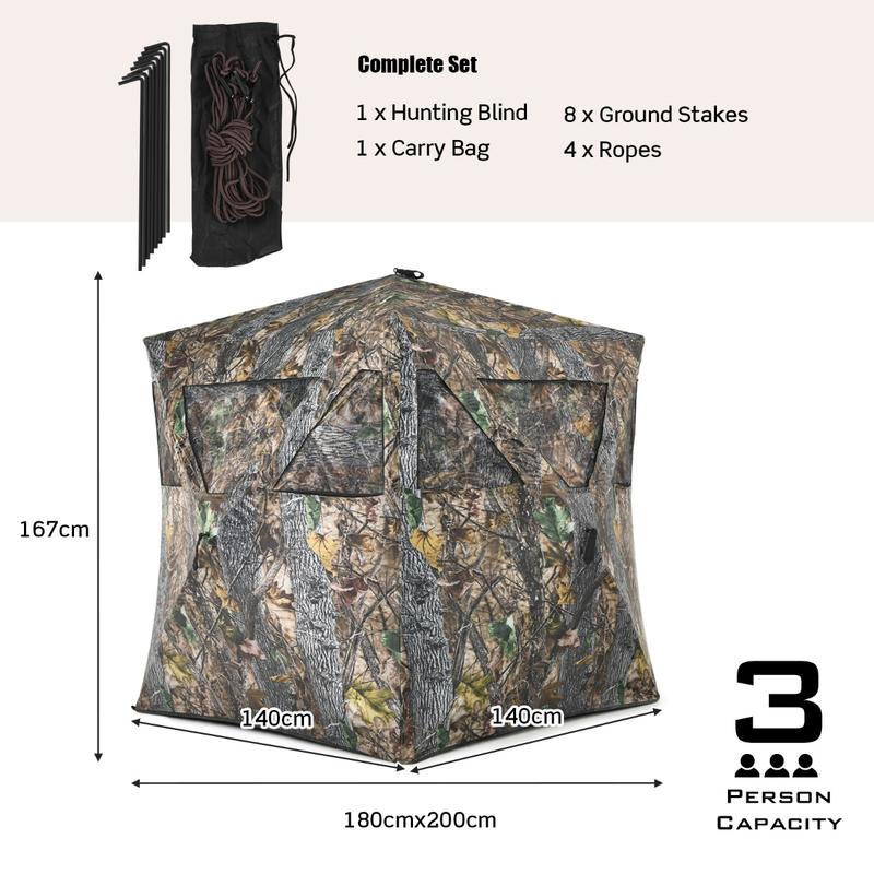 휴대용 사냥 은신처(사슴 및 양각양용), 지면 고정용  - Outdoor Hunting Blinds 리뷰 및 가격