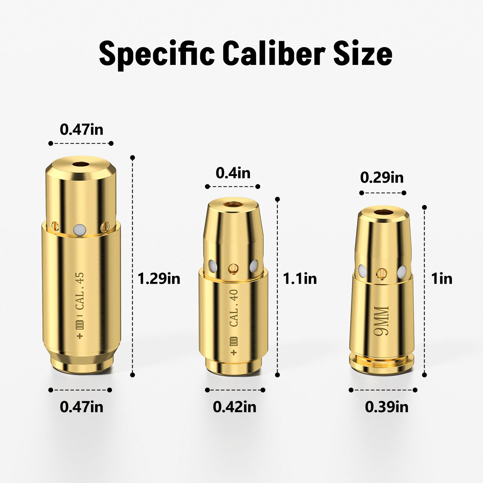 3피스 레이저 보어 사이트 9MM .40 S&W 45A - Laser Boresighter Kit 리뷰 및 가격