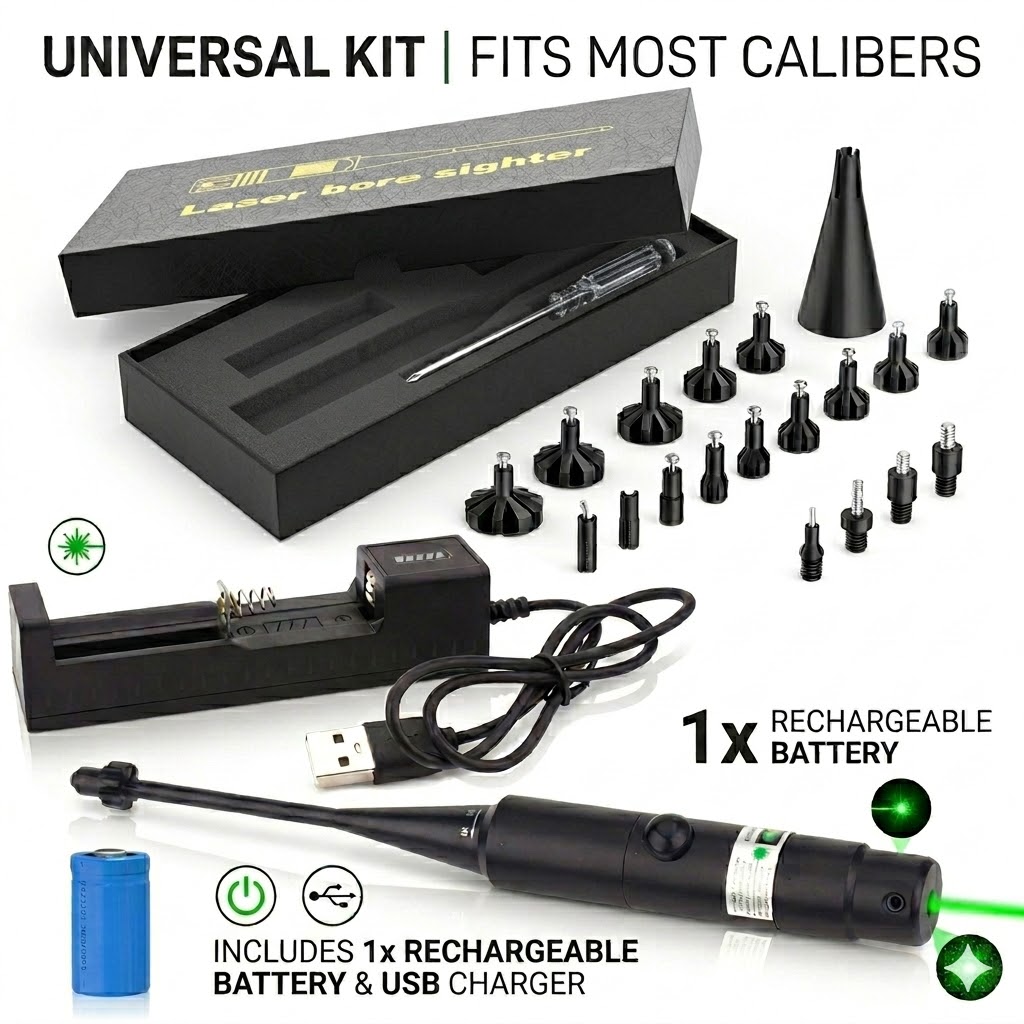 레이저 보어 사이트 키트. 177, .22~12GA 구 - Laser Boresighter Kit 리뷰 및 가격