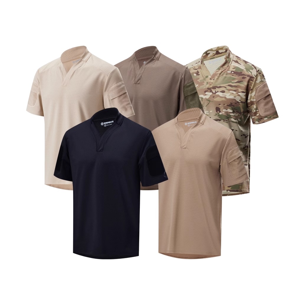 아웃도어 사냥 전술 훈련 반팔 셔츠 vs. 럭비 셔츠  - Outdoor Hunting T Shirts 리뷰 및 가격