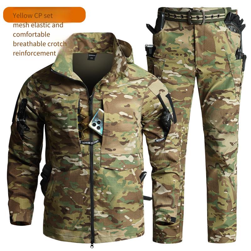 남성용 카모플라주 전술 장비 세트 후드형 통기성 립스탑 - Hunting Outdoor Jacket 리뷰 및 가격